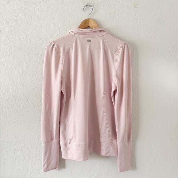 Alo Yoga Light Pink Full Zip Jacket - Picture 6 of 8